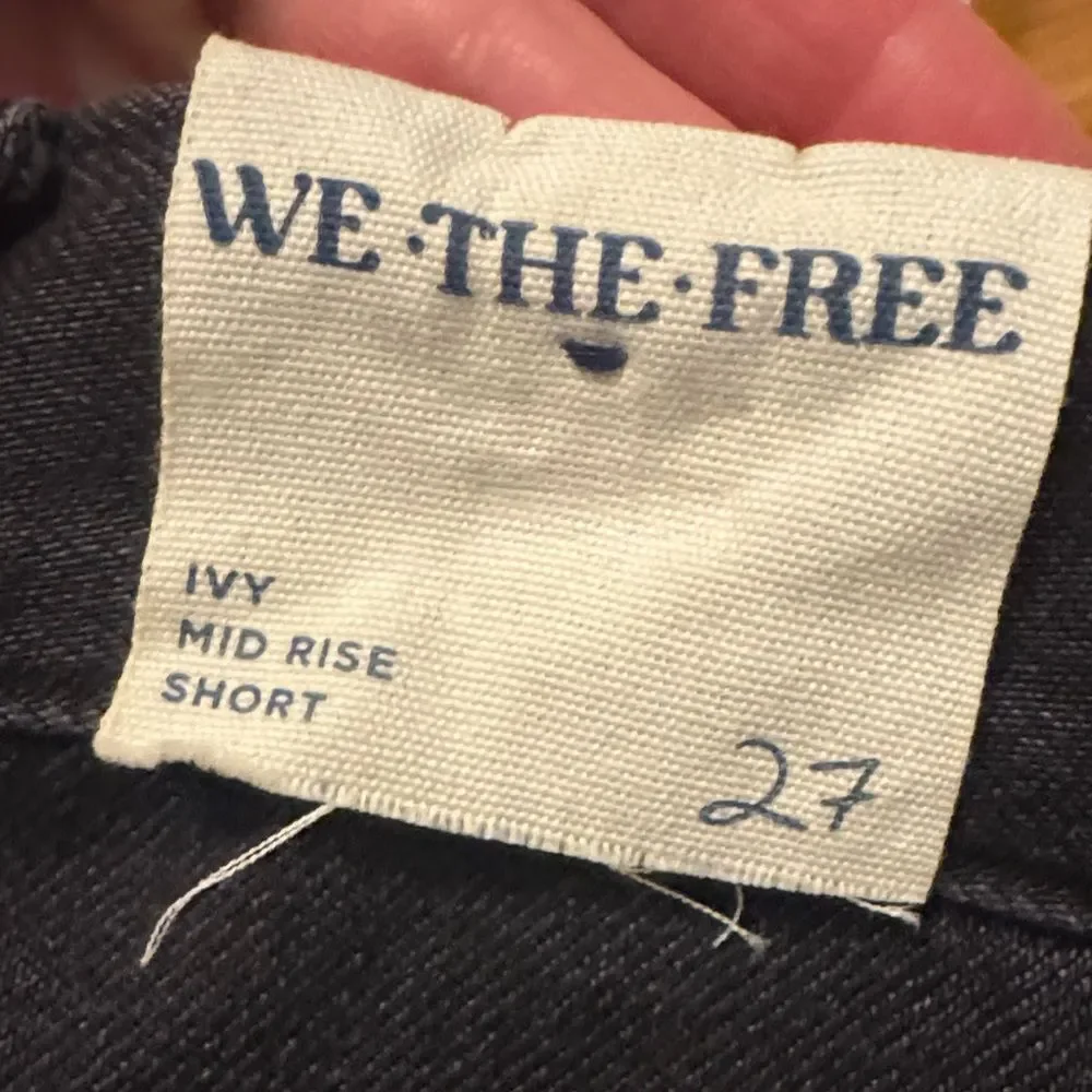 Free People We The Free Ivy Mid-Rise Shorts in Room Rocker 27 NWT